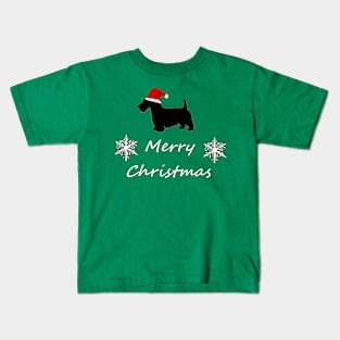 Scottish "Christmas" Terrier Kids T-Shirt